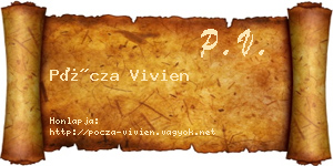 Pócza Vivien névjegykártya